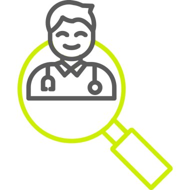 Arama simgesi vektör illüstrasyonu