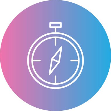 Pusula simgesi soyut arkaplan grubunda izole edildi