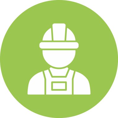 İnşaat işçisi vektör simgesi