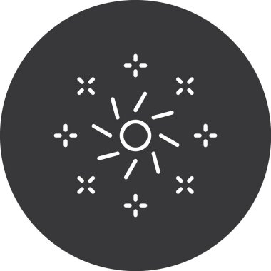 Güneş simgesi, vektör illüstrasyonu