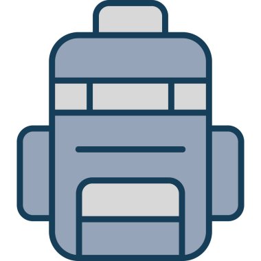 çanta çanta simgesi doldurulmuş taslak biçimi