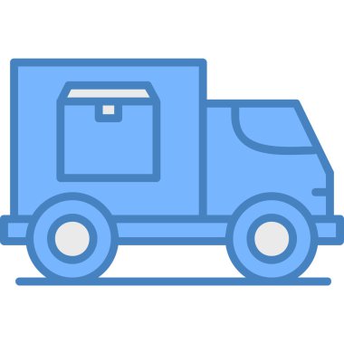 kamyon vektör simgesi modern basit illüstrasyon