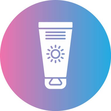 Bir güzellik yüz simgesinin vektör çizimi