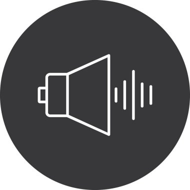 ses simgesi vektör illüstrasyonu