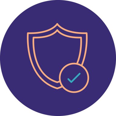 kalkan ikon vektör illüstrasyonu