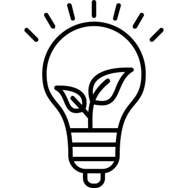 Ampul simgesi, anahat stili