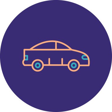 araba simgesi vektör illüstrasyonu