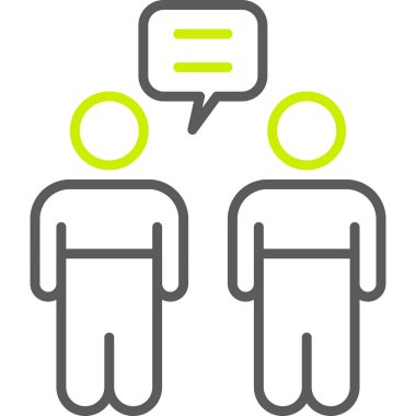 İnsan simgesinin vektör illüstrasyonu