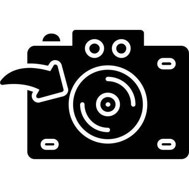 kamera fotoğraf simgesi ana hatlar biçiminde