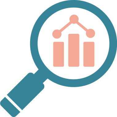 Analizler. Web simgesi basit illüstrasyon