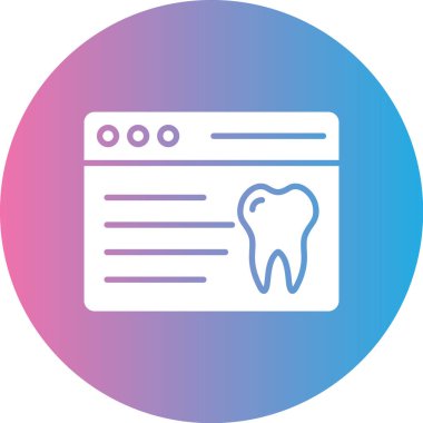 Diş Modern vektör resimlemesi