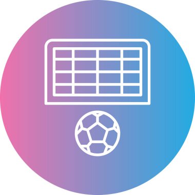 Futbol simgesinin vektör illüstrasyonu