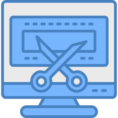 Bilgisayar. Web simgesi vektör illüstrasyonu