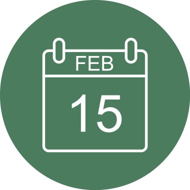 Takvim simgesi, vektör çizimi