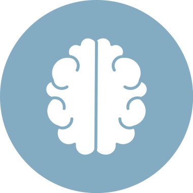 Beyin. Web simgesi basit illüstrasyon