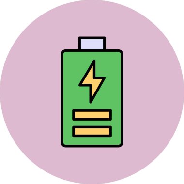 pil vektör illüstrasyonu