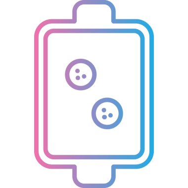 Pil. Web simgesi basit illüstrasyon