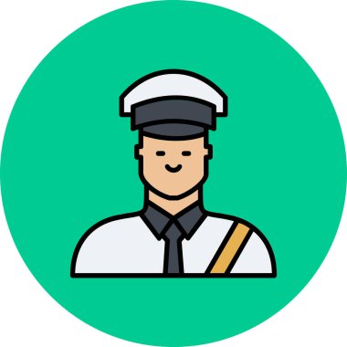 Bir polis memurunun vektör çizimi