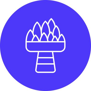 Şenlik ateşi. Web simgesi basit illüstrasyon