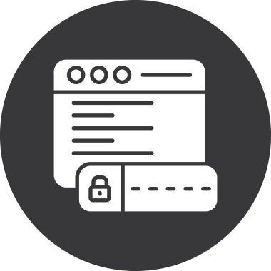 Web simgesi, vektör illüstrasyonu