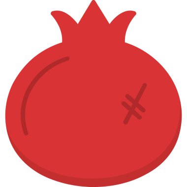 Kırmızı elmanın vektör illüstrasyonu