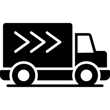 Kargo kamyonu simgesi olan kamyon