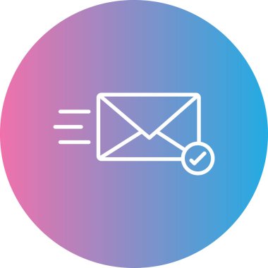 Posta Simgesi. Vektör İllüstrasyonu