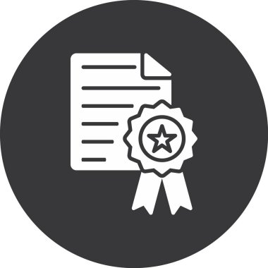 Yıldız simgesi ve vektör tasarımlı rozet