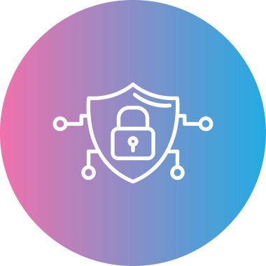 vektör illüstrasyonu, kalkan simgesi, güvenlik