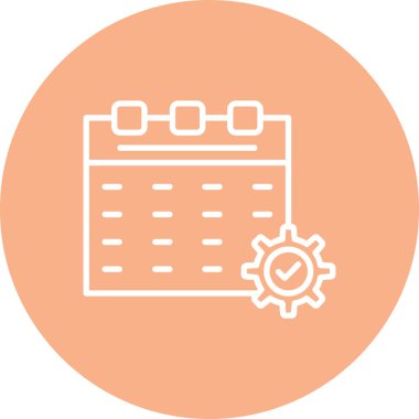 Takvim. Web simgesi basit illüstrasyon