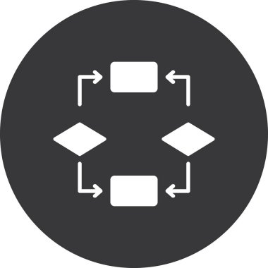 Modern bir simgenin vektör illüstrasyonu