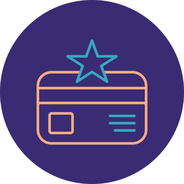 Kart. Web simgesi basit illüstrasyon