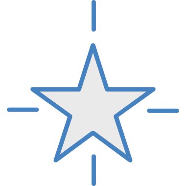 yıldız simgesi vektör illüstrasyonu