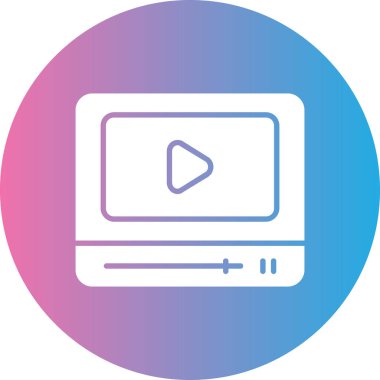 video simgesi vektör illüstrasyonu