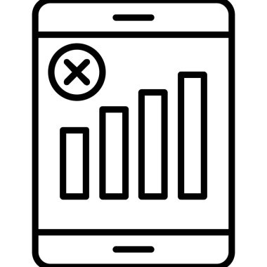 Cep telefonu. Web simgesi basit tasarım