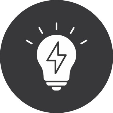 Elektrik dolgu simgesinin vektör illüstrasyonu