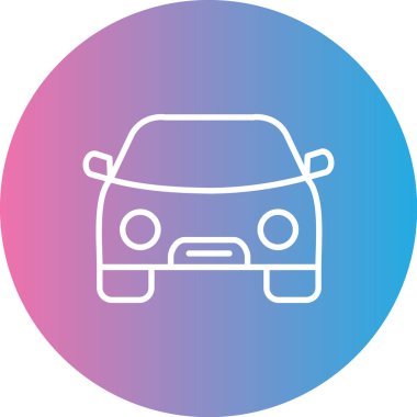 - Araba. Web simgesi basit illüstrasyon