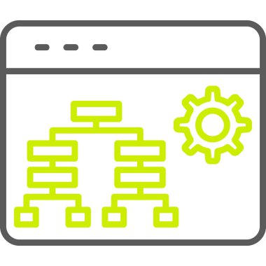 Web sayfası simgesi. vektör illüstrasyonu