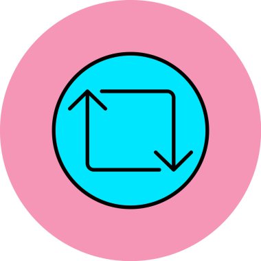 ok simgesinin vektör illüstrasyonu