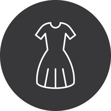 elbise simgesi vektör illüstrasyonu