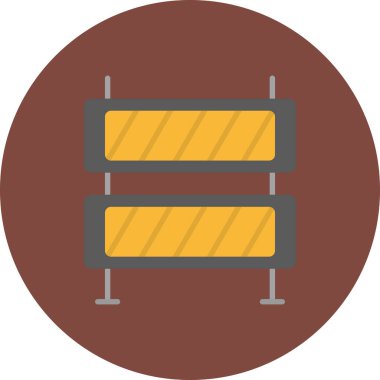 Modern b 'nin vektör illüstrasyonu yatak ikonundan yoksun