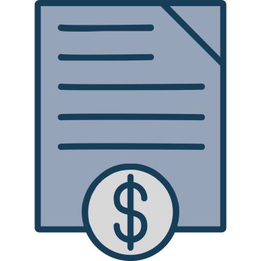 Dolar gagası ikon vektör illüstrasyonu