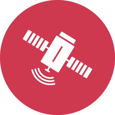 Uydu simgesinin vektör illüstrasyonu