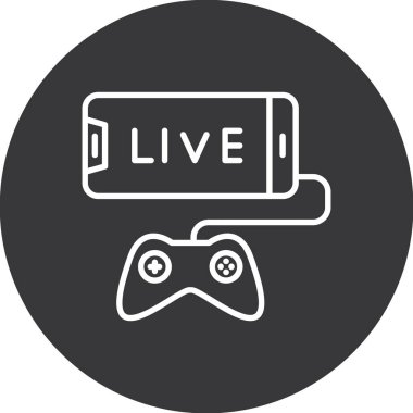 Oyun simgesinin vektör illüstrasyonu