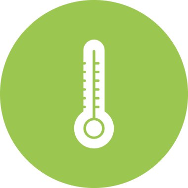 Termometre. Web simgesi basit illüstrasyon