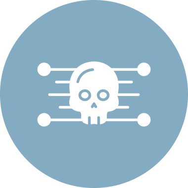 Kafatasının Vektör İllüstrasyonu, Basit Simge