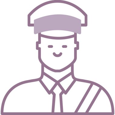 Bir erkek avatarın vektör çizimi