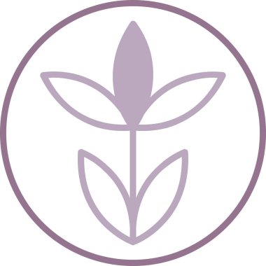 çiçek vektör simgesi. Basit vektör işareti. sembol simgesi, bitki ve