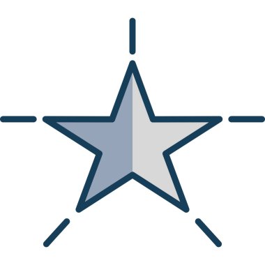 yıldız simgesi vektör illüstrasyonu