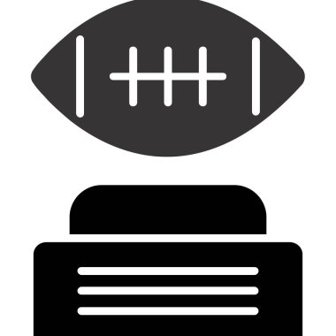 ragbi simgesi vektör çizimi